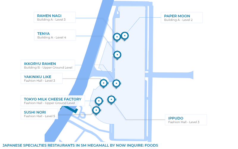 Map - Japanese Specialties Restaurant in SM Megamall